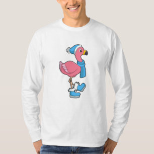T-shirt Flamant rose avec Ecarf & Casquette