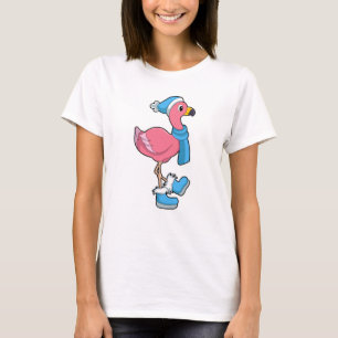 T-shirt Flamant rose avec Ecarf & Casquette