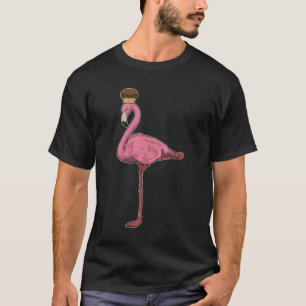T-shirt Flamant rose avec muffin