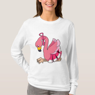 T-shirt Flamant rose avec ruban