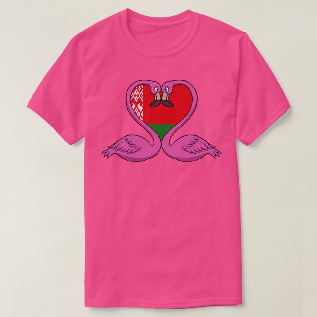 T-shirt Flamant rose Bélarus (Design devant)