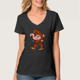 T-shirt Flamant rose Bigfoot