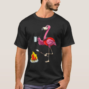 T-shirt Flamant rose Camping Flamant rose Camper Camping R