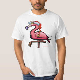 T-shirt Flamant rose Christmas Tee