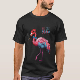 T-shirt Flamant rose Dapper Cool RETRAITÉ POUR HOMME CE TY