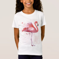 Flamant rose de bouffée
