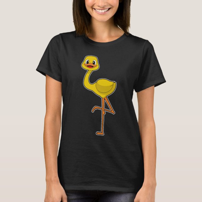 T-shirt Flamant rose de canard (Devant)