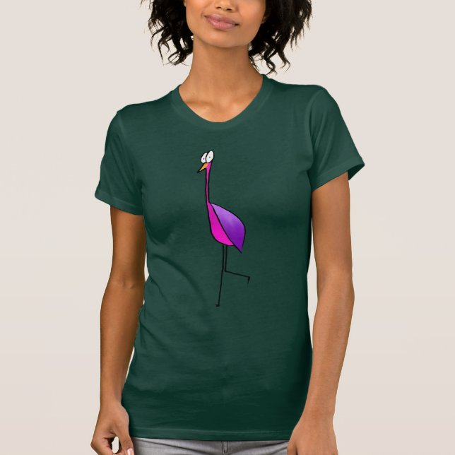 T-shirt Flamant rose de flamenco (Devant)