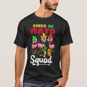 T-shirt Flamant rose de la brigade Cinco de Mayo