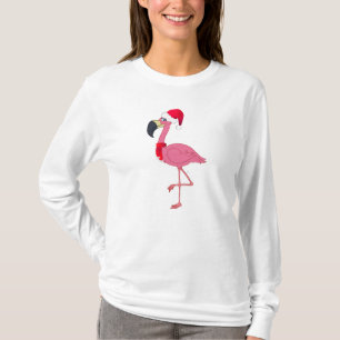 T-shirt Flamant rose de Noël