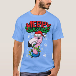 T-shirt Flamant rose de Noël Sweet Christmas Animaux