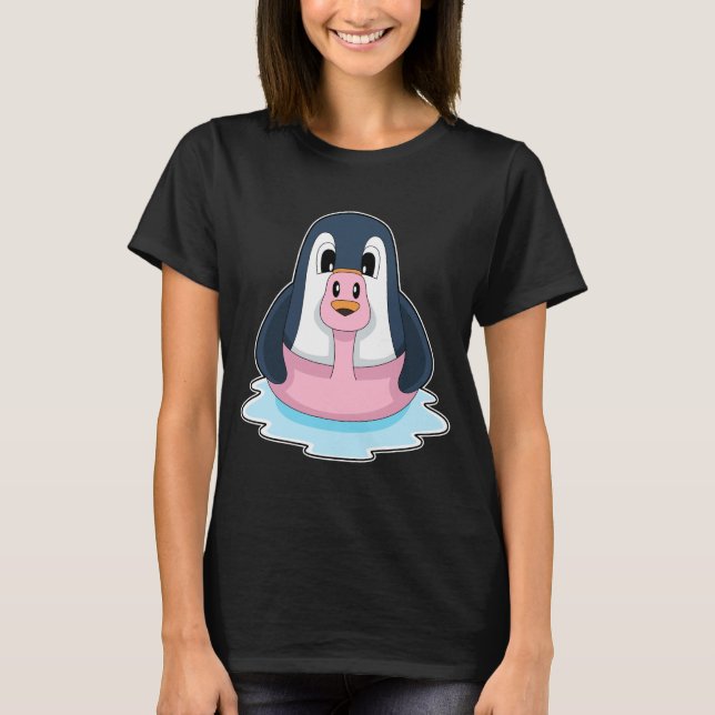 T-shirt Flamant rose de pingouin (Devant)