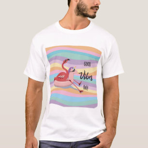 T-shirt Flamant rose des bonnes vitrines estivales seuleme