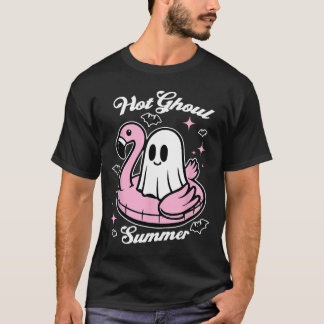 T-shirt Flamant rose d'été de Hot Ghoul Ghost Summerween