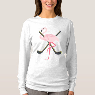 T-shirt Flamant rose d'hockey de victoire