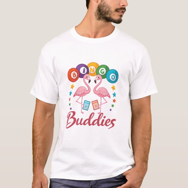 T-shirt Flamant rose du lecteur Bingo Buddies (Devant)