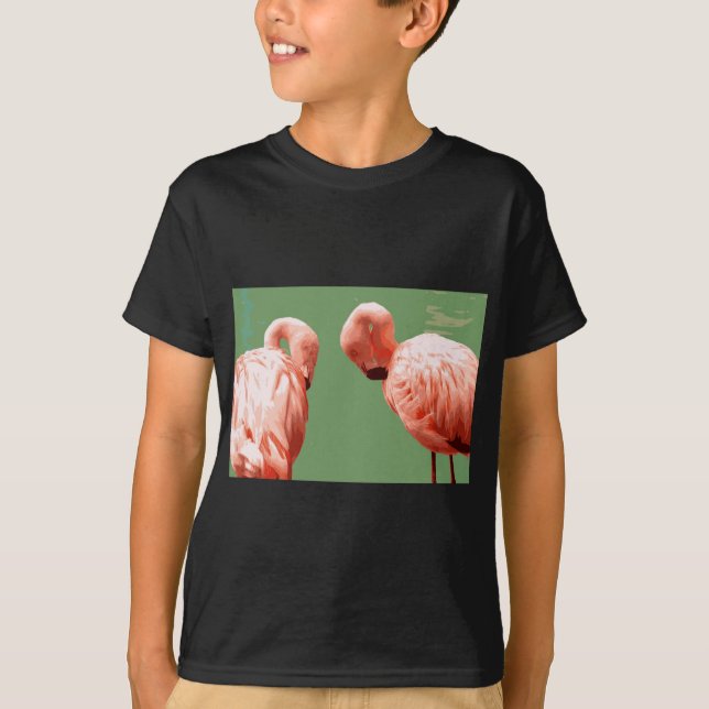 T-shirt Flamant rose écarlate (Devant)