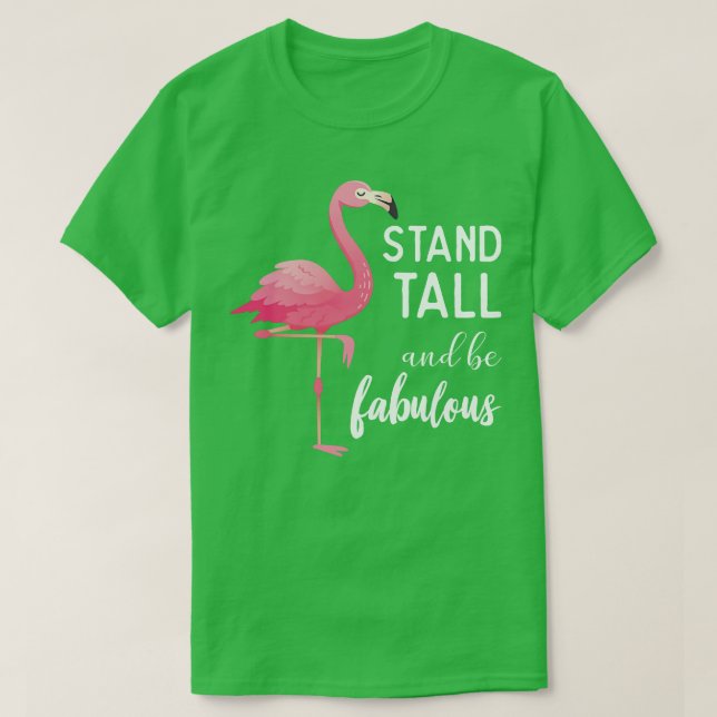T-shirt Flamant rose fabuleux (Design devant)