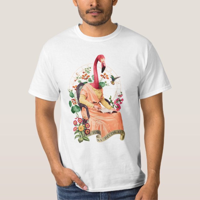 T-SHIRT FLAMANT ROSE FANCY ANIMAL (Devant)