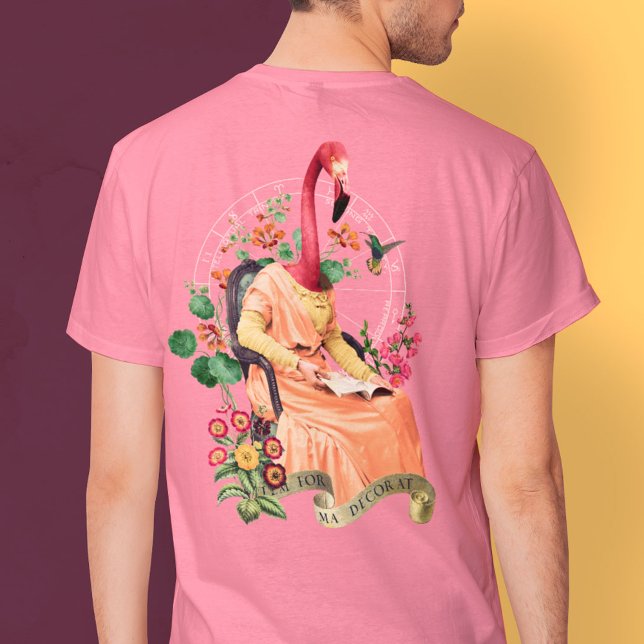 T-SHIRT FLAMANT ROSE FANCY ANIMAL (Créateur téléchargé)