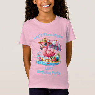 T-shirt Flamant Rose Fille d'Anniversaire Faison