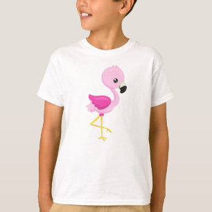 T-shirt Flamant rose, Flamant rose bébé, Flamant rose rose