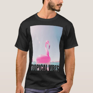 T-shirt Flamant rose Floatical Tropical Vibes Beach Pool O
