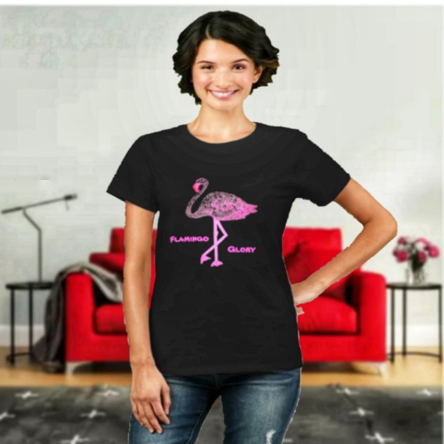T-shirt Flamant rose gloire (An exotic-looking t-shirt, with style!)