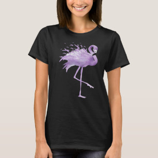T-shirt Flamant rose honorifique aidants naturels Ruban de