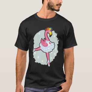 T-shirt Flamant rose instructeur de ballet Ballerina danse
