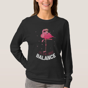 T-shirt Flamant rose La Vie Est Tout À Propos Balance Cool