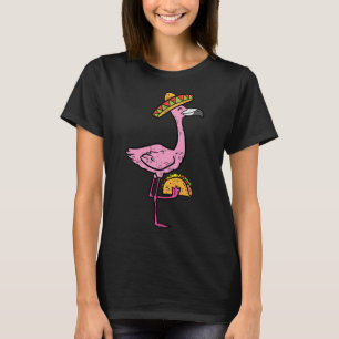 T-shirt Flamant rose mexicain Tacos Cute Cinco De Mayo Fie