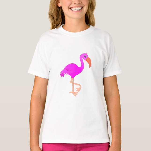 T-shirt Flamant rose mignon - Joyeux (Devant)
