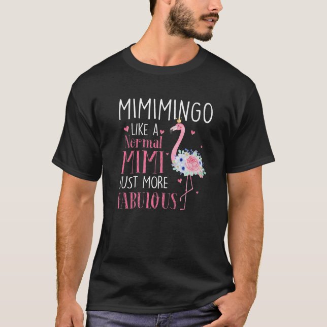 T-shirt Flamant rose Mimingo Comme Un Mimi Cadeaux Normal  (Devant)