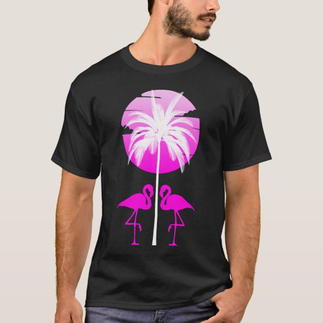 T-shirt Flamant Rose Nature (Devant)