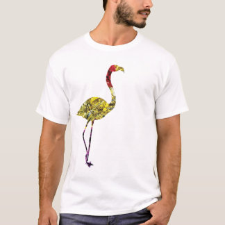 T-shirt Flamant rose - peinture