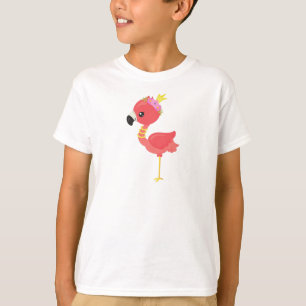 T-shirt Flamant rose princesse, Couronne, Flamant rose mig
