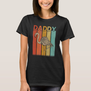 T-shirt Flamant rose Retro Style Vintage Papa Graphic Père