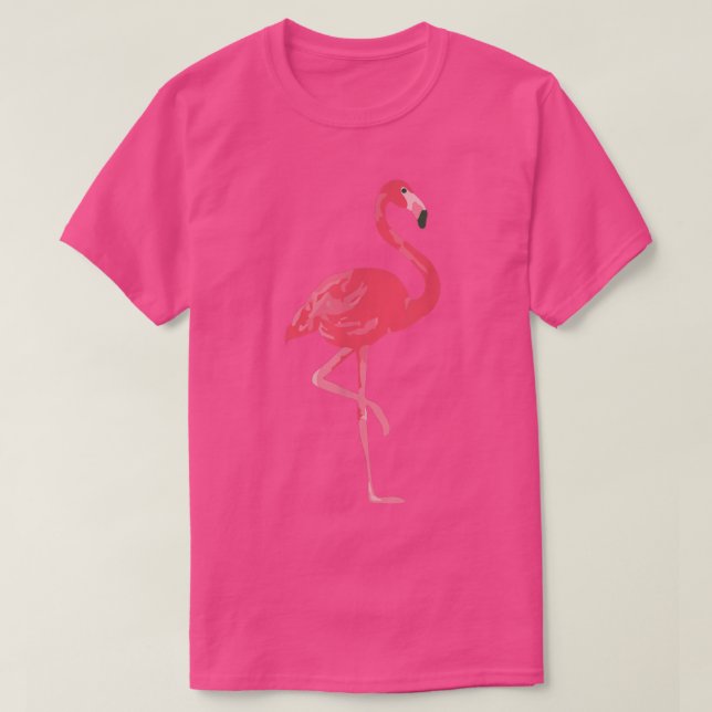 T-shirt Flamant rose rose (Design devant)