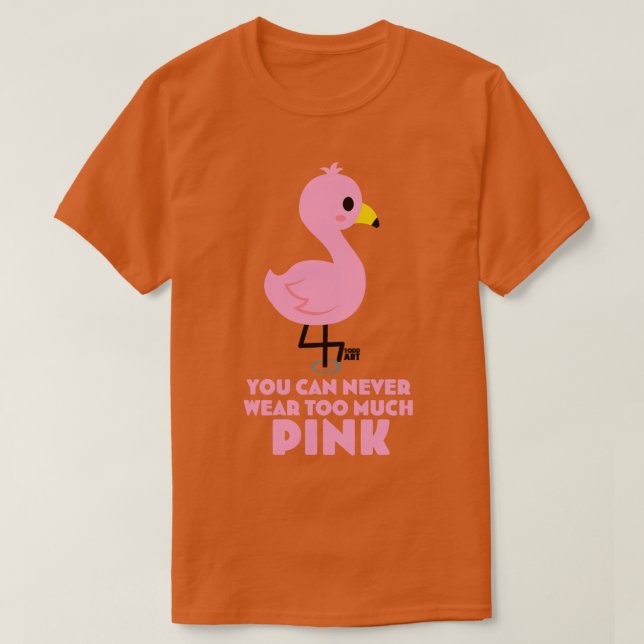 T-SHIRT FLAMANT ROSE ROSE (Design devant)