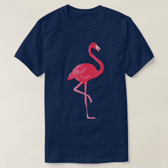 T-shirt Flamant rose rose (Design devant)