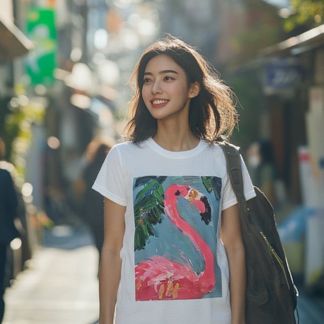 T-shirt Flamant rose rose brillant amusant! (Créateur téléchargé)