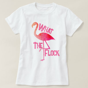 T-shirt Flamant rose rose chaud géométrique ce que le trou
