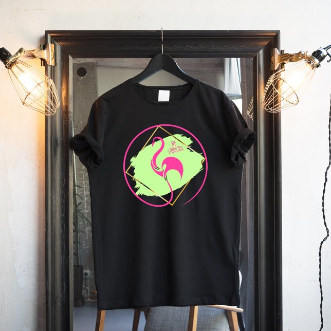 T-shirt Flamant rose Rose Soyez Fabuleux Inspirationnel Di (Créateur téléchargé)