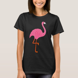 T-shirt Flamant rose Rose Sur Une Jambe Pour Bird & Nature