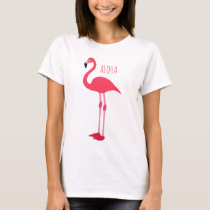 T-shirt Flamant rose rose tendance ALOHA Tropical Fun tend