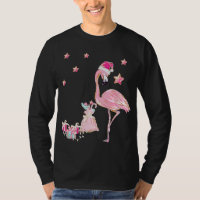 Flamant rose Santa Clause Christmas Hawaiian