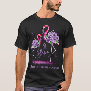 T-shirt Flamant rose Sensibilisation aux maladies auto-imm