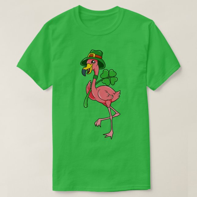 T-shirt Flamant rose St patrick Flamant rose (Design devant)