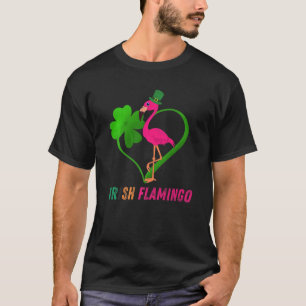 T-shirt Flamant rose St Patrick S Day Drôle Jour de la St